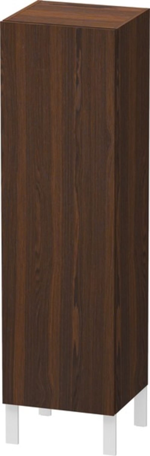 Duravit Halbhochschrank L-Cube 40x36,3x132cm, Tür li, Nussb gebürstet