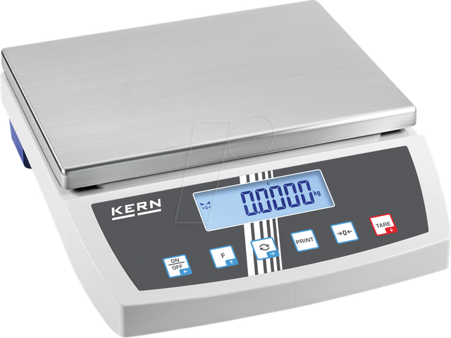 Kern Tischwaage FKB 16K0.1, Wägebereich 15 kg, Ablesbarkeit 0,1 g