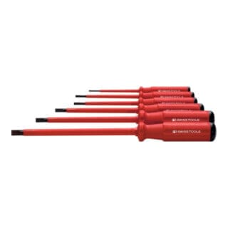 PB Swiss Tools Elektriker-Schraubendreher-Satz SwissGrip, vollisoliert, 6-teilig