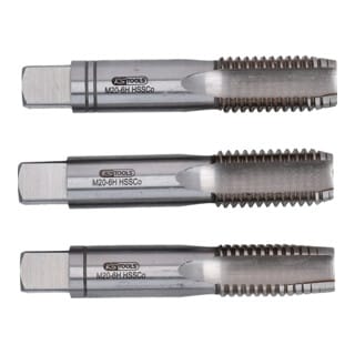 KS Tools HSS CO Handgewindebohrer-Satz M, M22x2,5, 3-teilig