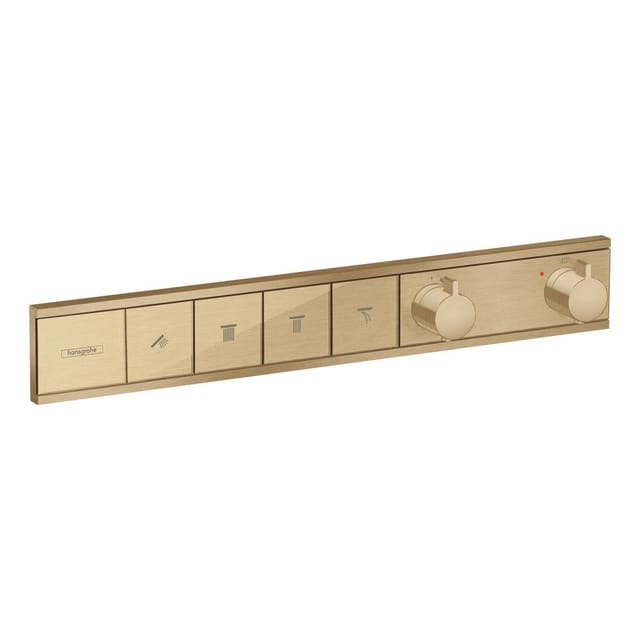 hansgrohe Fertigmontageset RainSelect UP-THM, 4 Verbraucher, brushed bronze