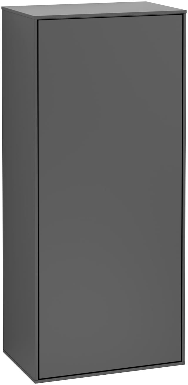 V&B Seitenschrank Wandbeleuchtung Finion 41,8x93,6x27cm, Anschl li, glo wh. Lac