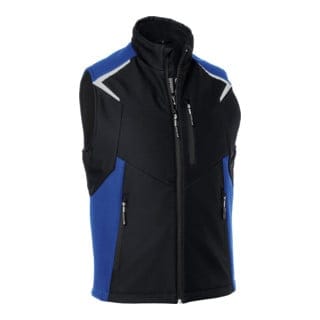 Kübler Softshell Weste BODYFORCE schwarz/kbl.blau Form 7125 Größe XXL