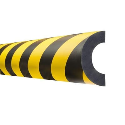 Moravia Prallschutz MORION Rohrschutz 85 für Rohre 70 - 100 mm gelb/schwarz magnetisch