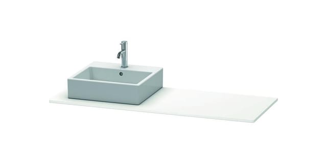 Duravit Konsole XSquare 140x55x1,6cm, m 1 AS, Ausschn li, we m