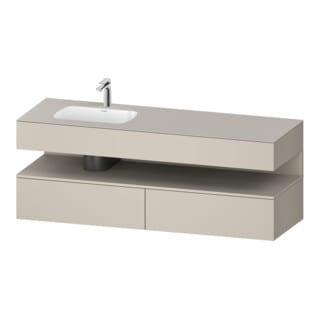 Duravit Einbauwaschtisch-Möbel-Set Qatego 160x50x60cm, Kon-WTU, B, B l, T m/ta ma
