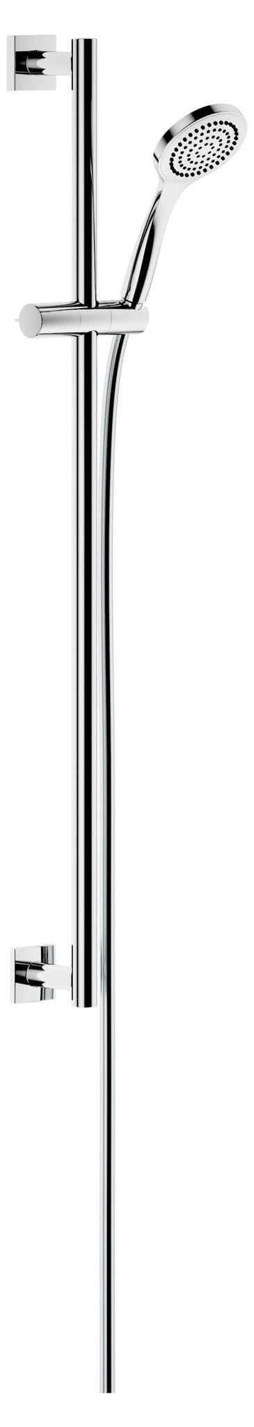 Keuco Brause-Set IXMO verchromt, Rosetten eckig, 1 Strahlart