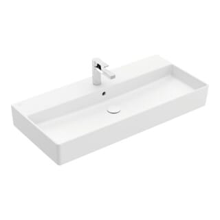 V&B Waschtisch Memento 2.0 100x47cm, gs, Hahnl., m ÜL, st. wh. C+