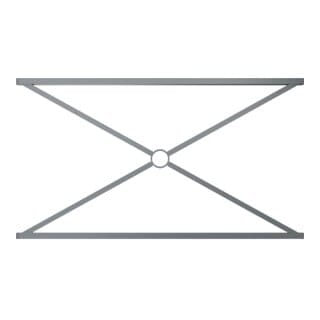 Schake Stadtzaun, Zaunelement, Vierkantrohr 30x30/25x25mm + Stahlkappe, beschichtet, Achsabstand 1000mm,