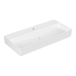 V&B Waschtisch Memento 2.0 100x47cm, gs, Hahnl., o. ÜL, we alp
