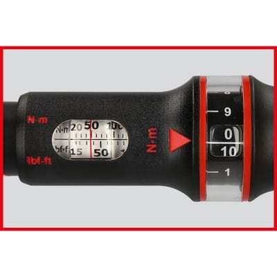 KS Tools 9x12mm ERGOTORQUEprecision Einsteck-Drehmomentschlüssel 20-100 Nm