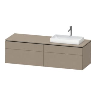 Duravit Waschtischunterschrank L-Cube 162x55x48,2cm, 2 SBK, wd, AS re, lei