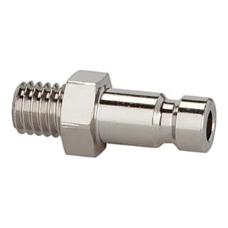 Riegler Nippel für Kupplungen NW 2,7, Edelstahl 1.4404, G 1/8 AG, SW 11