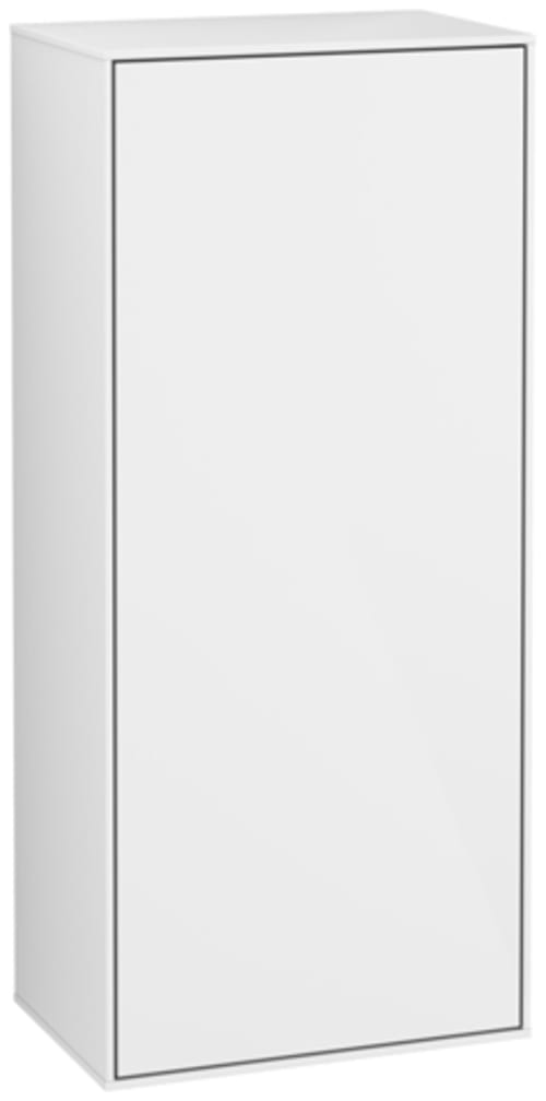 V&B Seitenschrank Finion 41,8x93,6x27cm, Anschl re, glo wh. Lac