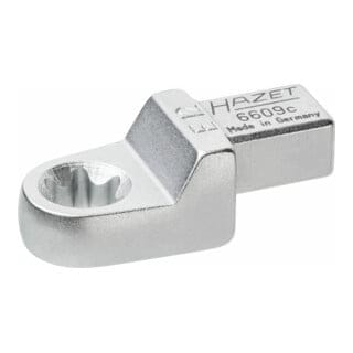 HAZET Einsteck TX Ringschlüssel 6609C-E12 Einsteck-Vierkant 9 x 12 mm Außen TX Profil E12