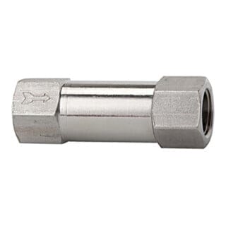 Riegler Rückschlagventil, Durchgangsform, ES 1.4404, G 1/8, 0,2 bar