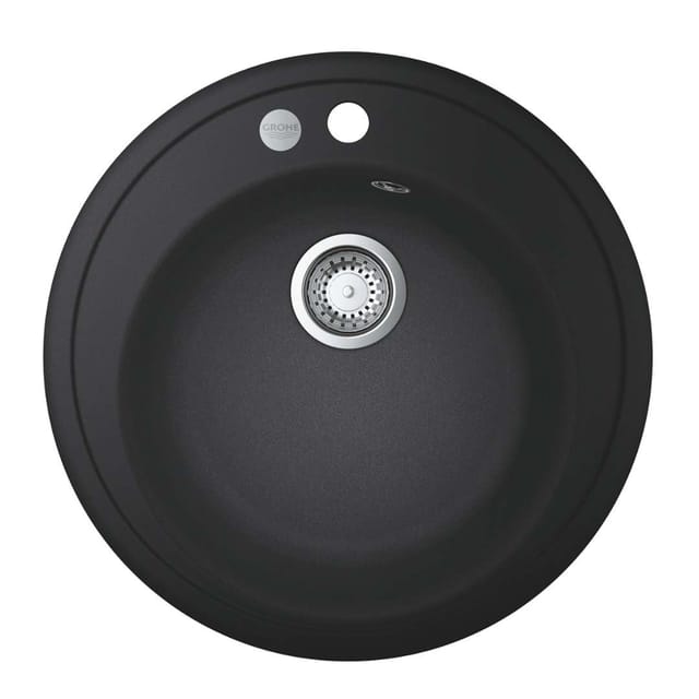 Grohe Komposit-Einbauspüle K400 50-C 51 1.0 rund, d= 51cm, 1 Becken, granit schwarz