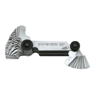 Helios-Preisser Gewindeschablone metrisch u.Whitw. 48Bl. kombiniert