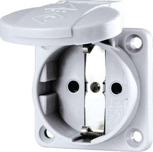 Mennekes Schuko-Anbau-Steckdose 16A,2p+E,230V,gr 11030