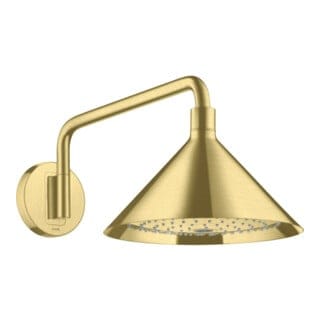 hansgrohe Kopfbrause Axor m Arm, Wandmont., 240mm, 2jet, brush. br