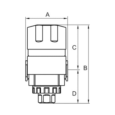 Riegler 3/2-Wege-Absperrventil »G«, BG 300, G 1/2, PE 0 - 9 bar