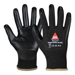 Hase Genua Nitril Black Schnittschutzaus Sinomac® Hybridgarn Größe 9