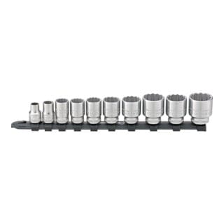 Stahlwille 3/8 Satz Steckschlüsselsatz mit Clip-Leiste 8-24 mm 10-teilig
