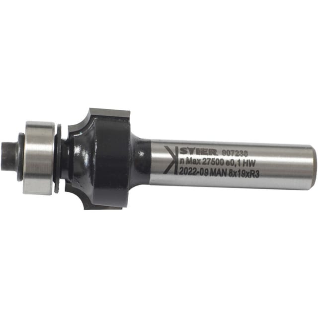 STIER Abrundfräser D19 x R3 x S8 mm HM (HW)