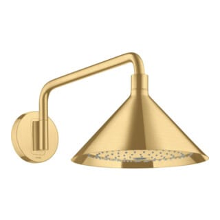 hansgrohe Kopfbrause Axor m Arm, Wd, 240mm, 2jet, brush. gol opt