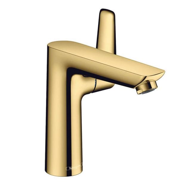 hansgrohe Waschtisch-Einhebelmischer 150 Talis E m Zugst.Abl.Gar., polished gold optic