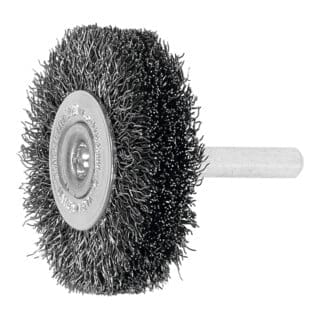 Lessmann Schaft-Rundbürste Stahldraht 0,30 mm, Bürsten-⌀xBesatzbreite: 50X15 mm