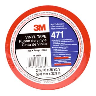 3m - Pvc-klebeband Weich, Farbe: Red