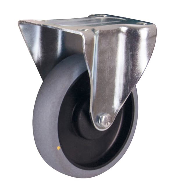 VARIOfit Bockrolle 125 x 32 mm grau elektrisch leitfähig