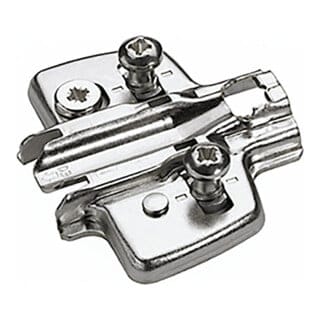 Hettich Möbel-Kreuzmontageplatte 9075081 vernickelt