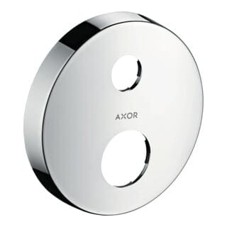 hansgrohe Verlängerungsrosette Axor 2-Loch, rund, Edelstahl-Optik