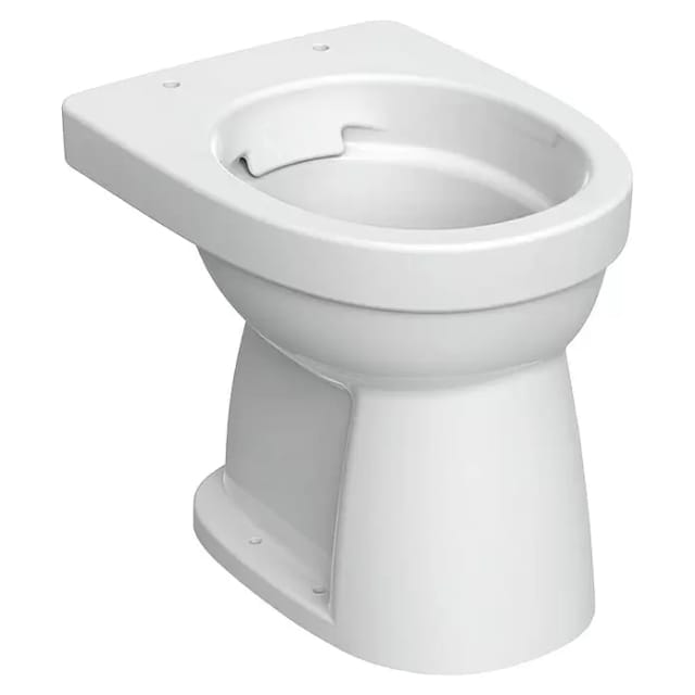 Geberit Stand-Flachspül-WC Renova 6 l, Abgang vertikal, rimfree, weiß