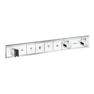hansgrohe Fertigmontageset RainSelect UP-THM, m i. Brauseha., 5 Verbr., we/vc