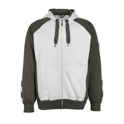 Mascot Wiesbaden Kapuzensweatshirt Größe XL, weiss/dunkelanthrazit