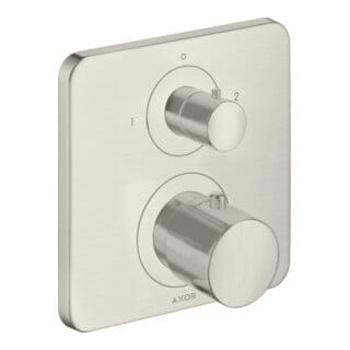 hansgrohe Fertigset Axor Citterio M UP-THM, m Ab- + Um-V, Edelstahl-Optik
