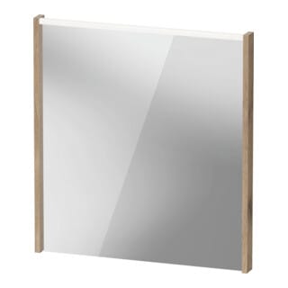 Duravit LED-Spiegel D-Code 2.0 65x70x5cm, 5 W, Ei Marm, Lichtfeld oben