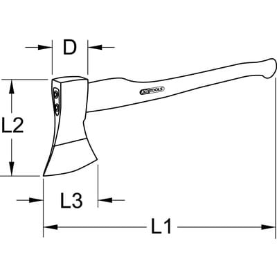 KS Tools BRONZEplus Axt 900 mm