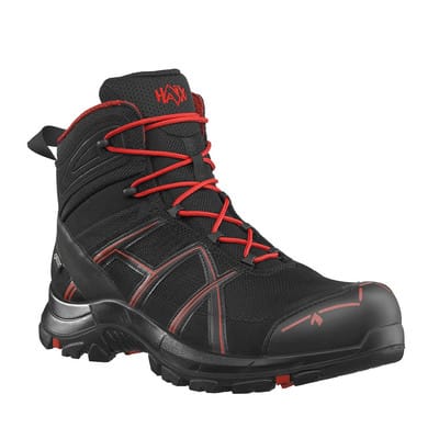 HAIX Stiefel BLACK EAGLE 40.1, MID, S3, schwarz-rot, Gr. 5 (38)