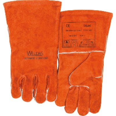 Weldas - Schweißerhandschuh Nr. 10-2101, Gr. l rot (1 Paar)