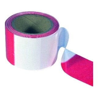 PÖSAMO Absperrband rot/weiß 80mmx500m Ring