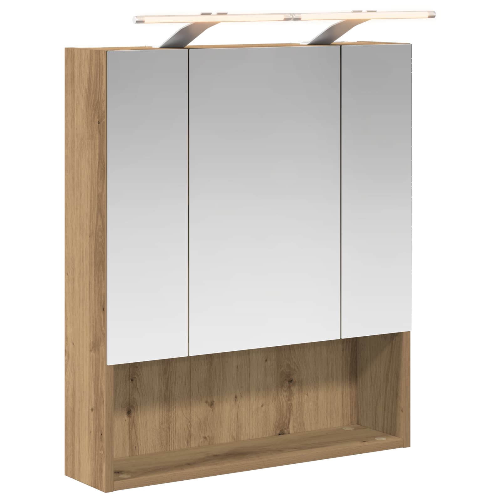 Badezimmerspiegelschrank Kunsthandwerk Eiche 60 X 14,5 X 70 Cm Vidaxl