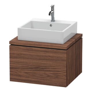Duravit Waschtischunterschrank L-Cube 62x54,7cm, Nussb dkl., f Kons, 1 Auszug