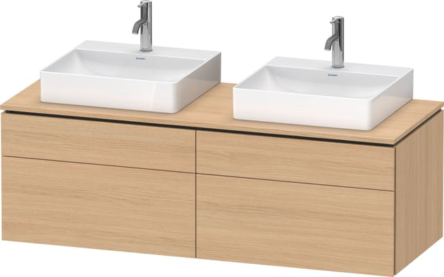 Duravit Waschtischunterschrank L-Cube 142x55x48,2cm, 2 SBK, E N, k EinrSy