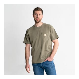 STIER Heavy Tee Pocket organic cotton XL Olive