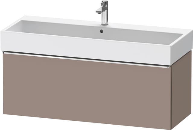 Duravit Waschtischunterschrank D-Neo 118,4x44,2cm, ch/Bas ma, 1 Ausz., wandhängend