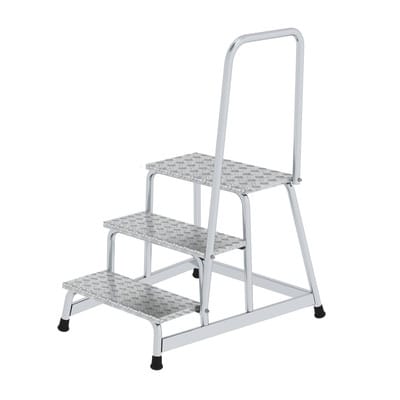MUNK Aluminium-Arbeitspodest starr Handlauf 3 Stufen
